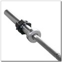 GO450 (+ ZG1000R) GRYF OLIMPIJSKI 18.5KG 2200MM HMS Z ZACISKAMI LOCK JAW RED