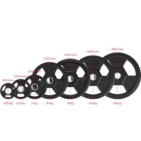 TOH15 CZARNY TALERZ OLIMPIJSKI OGUMOWANY 15 KG HMS TOH15 CZARNY TALERZ OLIMPIJSKI OGUMOWANY 15 KG HMS