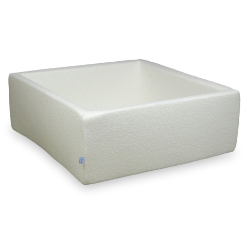 Suchy basen 110x110x40 Boucle Biały bez piłek