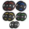 TOG ZESTAW TALERZY OLIMPIJSKICH OGUMOWANYCH 2 x 5 - 25 KG (150 KG) HMS
